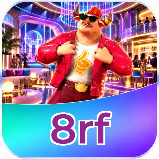 Interface da plataforma 8rf mostrando slots populares e bônus de boas-vindas